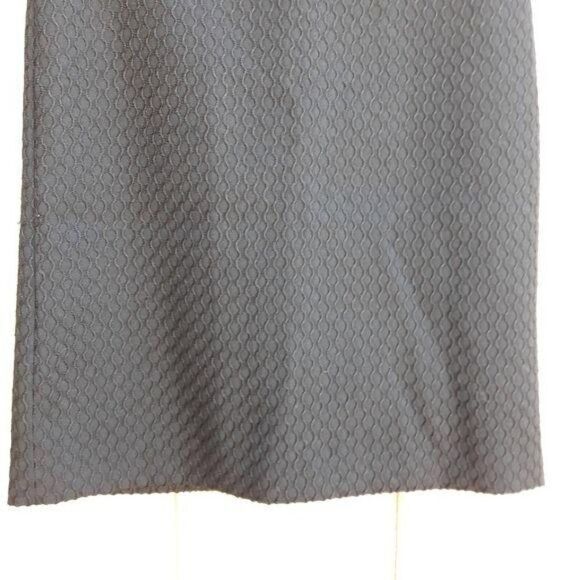 Costume National Italian Wool Honeycomb Textured A-line‎ Skirt Black Sz 4 - Picture 6 of 11